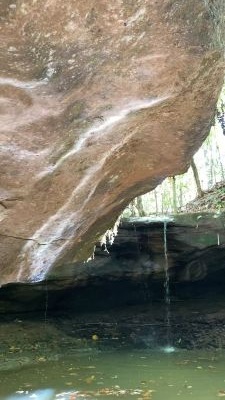 video clip of the Riffle Waterfall in Cottageville, WV